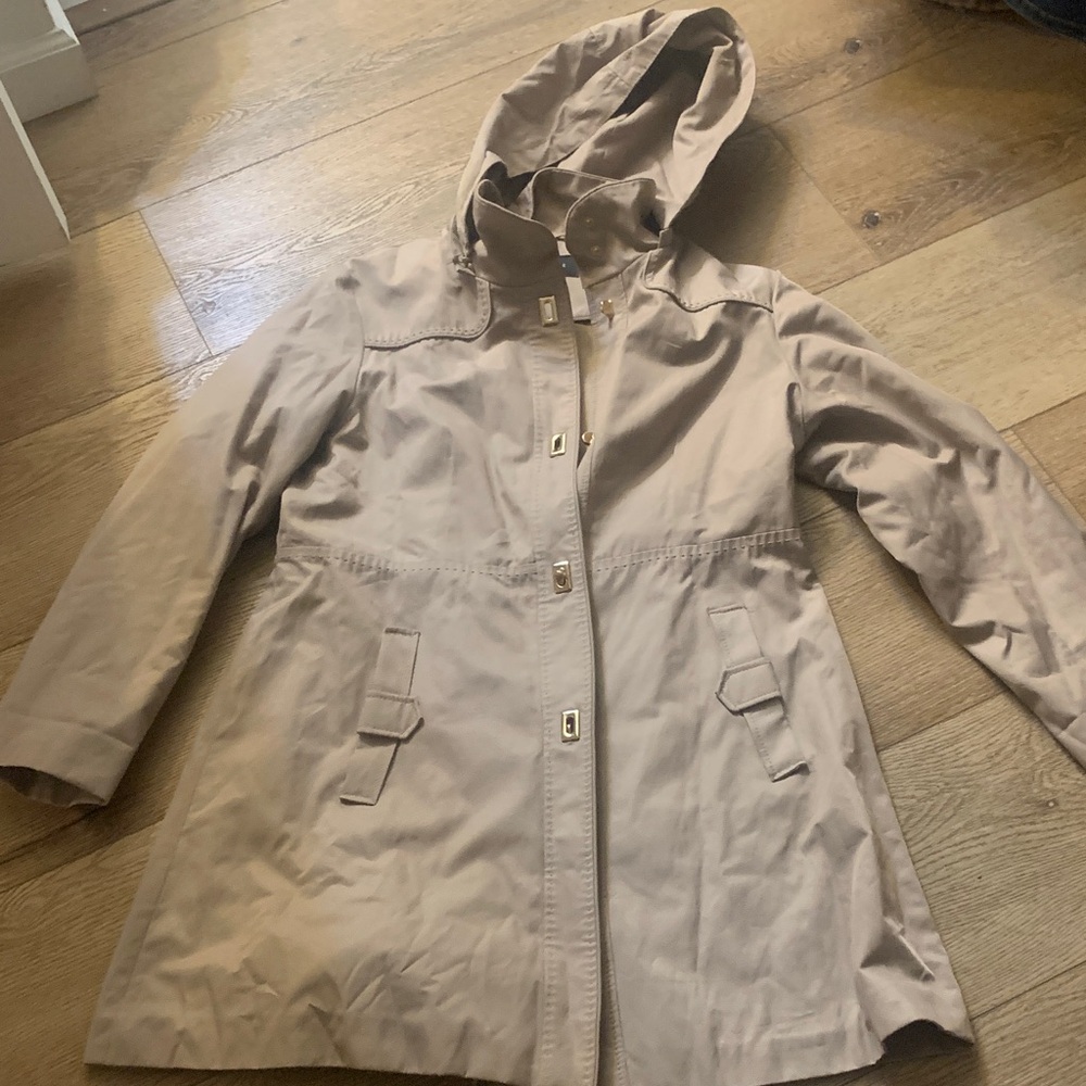 Jones New York Beige Hooded Jacket